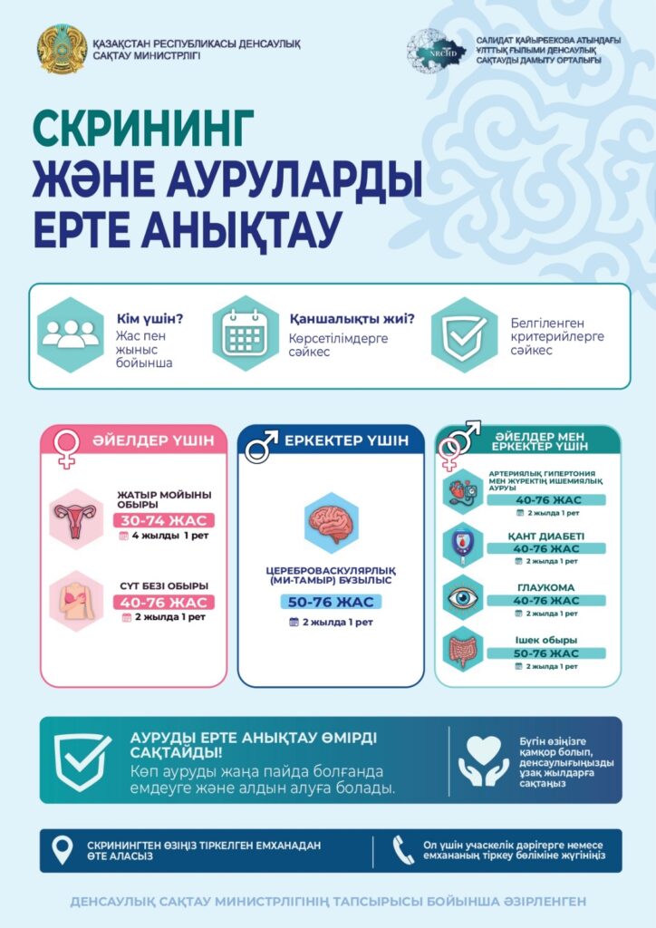 Скрининг және ауруларды ерте анықтау